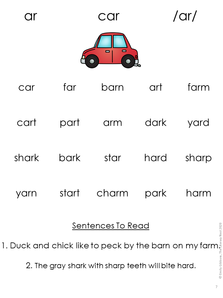 OrtonGillingham Phonics Multisensory Activities RControlled Vowels AR